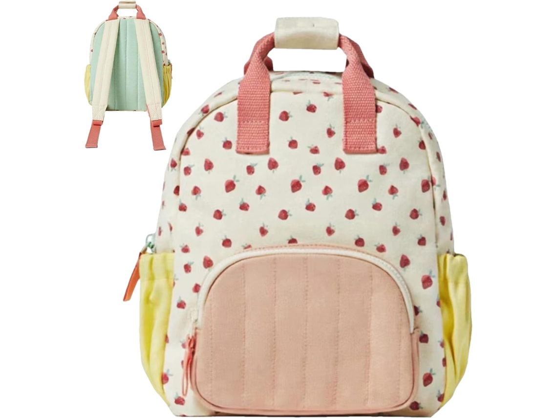 Mochila De Fresa Adorable Para Niñas - Mochila Escolar Con Estampado De Frutas Para Niños