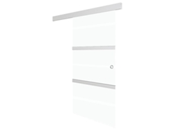 Puerta corredera VIDAXL Plateado Cristal (76x212cm)