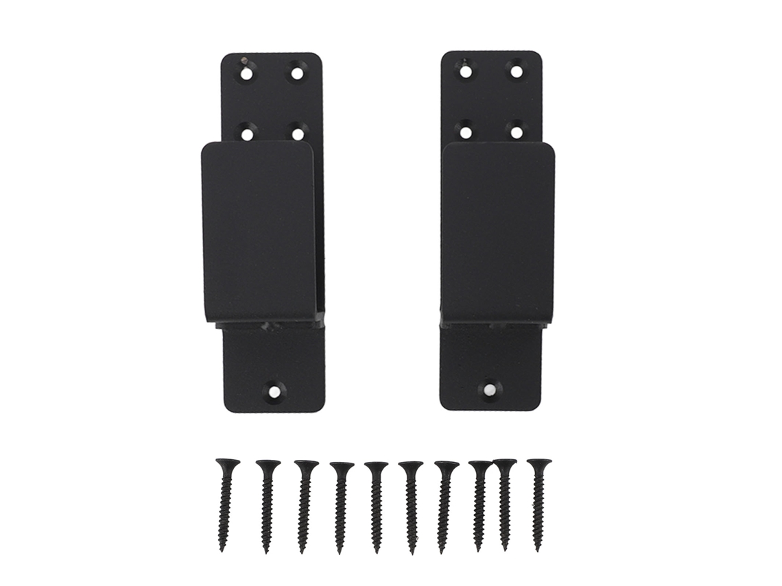 Soportes de bloqueo de puerta de acero al carbono negro para tabla de cortar de 2x4 (2 unidades)