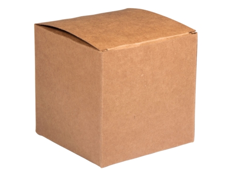 Kit de caja plegable - Cuadrada - Kraft - 10 x 10 x 10 cm