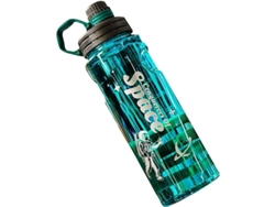 2026da-botella De Agua De 2l, Anti-fugas, Plástica Portátil Sin Bpa, Depósito Deportivo Con Escala Y Colador (verde Estrella)