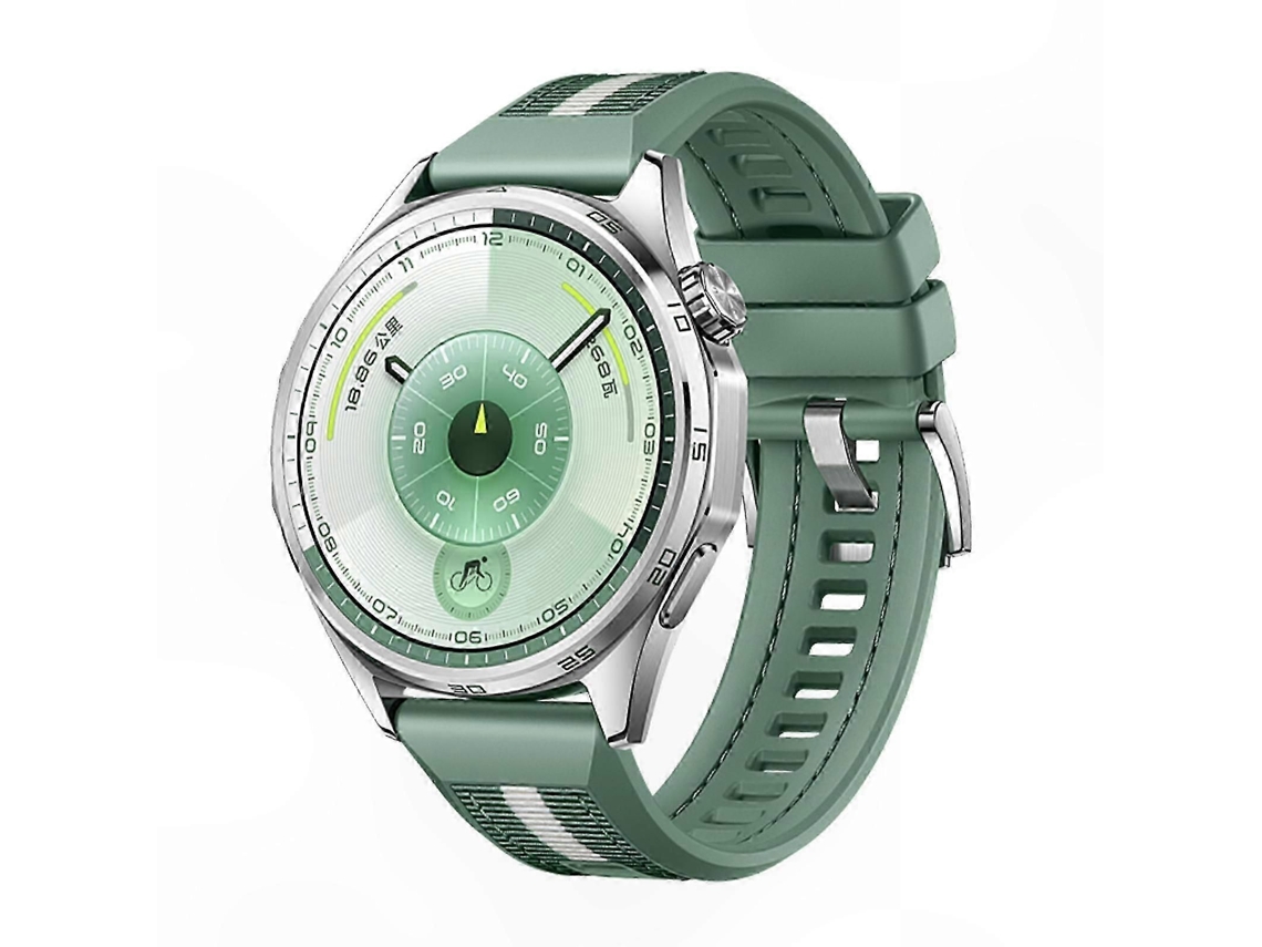 Pulseira Híbrida De Nylon Trançado E Silicone Para Smartwatches De 46 Mm