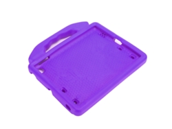 Funda protectora de EVA para tableta iOS 2/3/4 de 9,7 pulgadas, a prueba de golpes, color morado y dorado claro