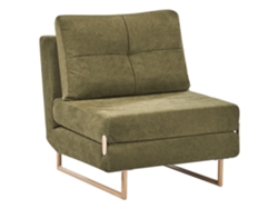 Beliani Jerslev Sofá cama en tela verde 79x81x87