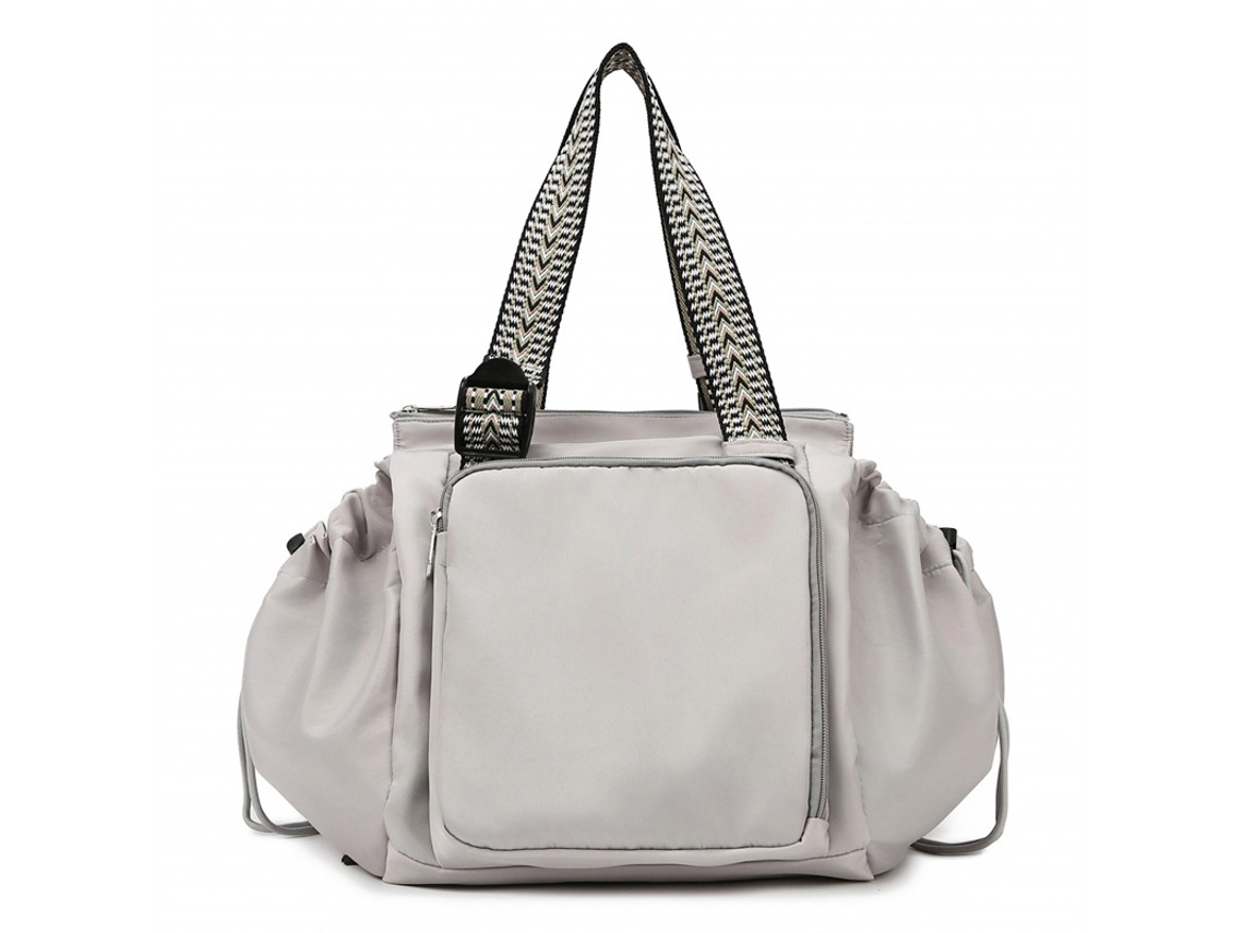 Mochila multifuncional tipo mochila para mamá, ideal para guardar cosas, ideal para viajes y como bolso de hombro. Gris 322335 Yunzii