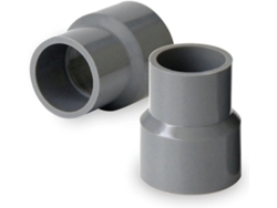 Conector De Manguera De Canalón - Manguito De Conexión Plástico Pvc Gris (50 X 40 Mm) Para Desagües Y Canalones