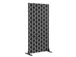 Tabique Basciano con diseño atractivo acero 180x90x40cm - Negro CASA.PRO