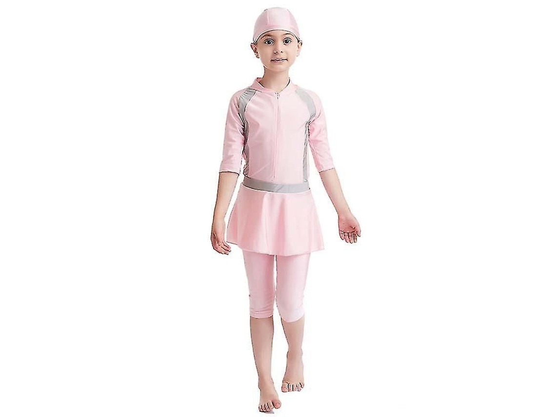 Traje De Baño Islámico Para Niñas, Estilo Burkini Modesto, Traje De Playa Para Niños De 3 A 15 Años.