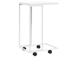 Mesa auxiliar blanca con ruedas MAISON EXCLUSIVE 40x30x63,5 cm