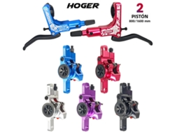 Juego de frenos de disco hidráulicos Hoger Mtb con rotores de 160 mm y frenos delanteros y traseros para bicicletas con manillar de 22,2 mm.