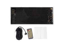 Panel Led Programable Flexible De 16x32 Pulgadas, Usb, 5v, Ip65, Con Ruedas, Ideal Para Fiestas Y Bodas.