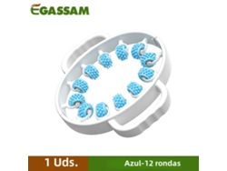(azul) Masajeador Muscular, Tecnología De Rodillos, Elimina Celulitis, Fabricado En Polipropileno.