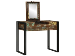 Mesas De Tocador | Mesa De Vestidor De Dormitorio Madera Maciza Recuperada
