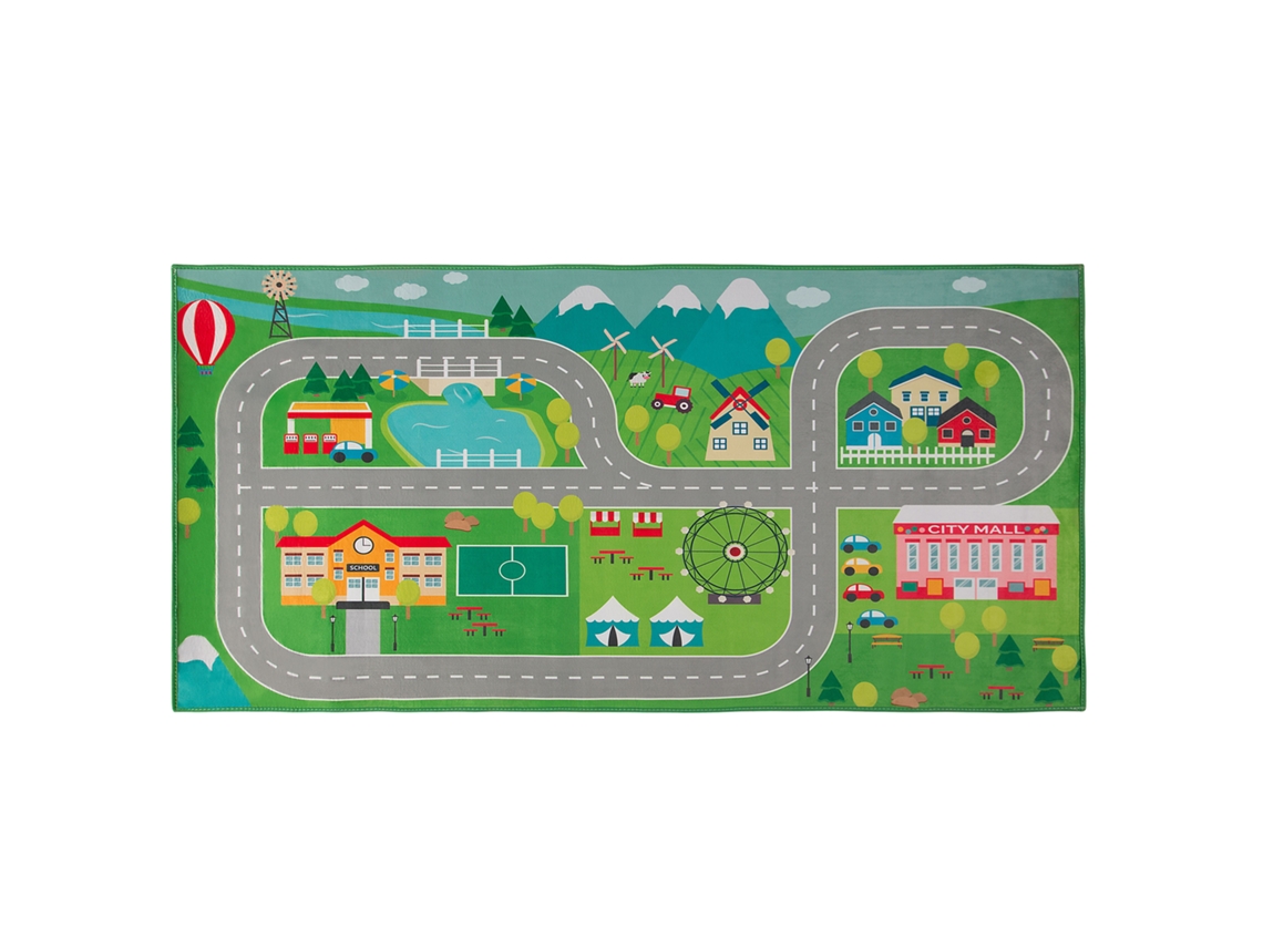 Alfombra para niños BELIANI Seben de Poliéster Verde 80x150