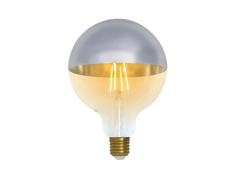 Bombilla LED Globo G120 Cúpula Plata E27 8W Equi.60W 806lm 2100K Vintage 15000H 7hSevenOn Vintage