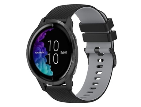 Correa Smartwatch Para Garmin Venu 20Mm Negro-Gris VENISYMLIS