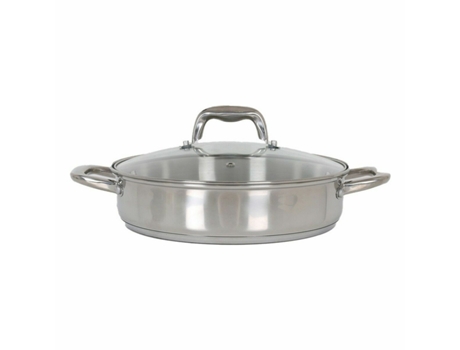 Cacerola con Tapa de Cristal QUTTIN 5,3 L 30x7,5 cm