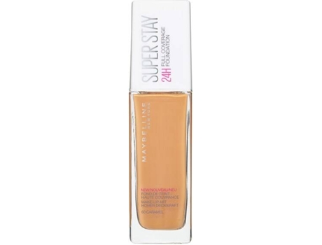 Base MAYBELLINE Super Stay 24H Full Coverage 60 Caramelo (30 ml)