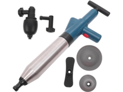 Desatascador de inodoro de acero inoxidable de alta presión (1 unidad) para baños y cocinas - Herramienta ergonómica - Vayotoy