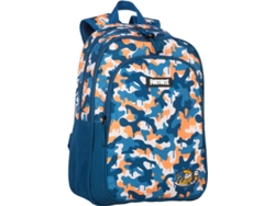 Mochila FORTNITE Blue Camo Doble Compartimento (Multicolor - Poliéster - 42x32x20 cm)