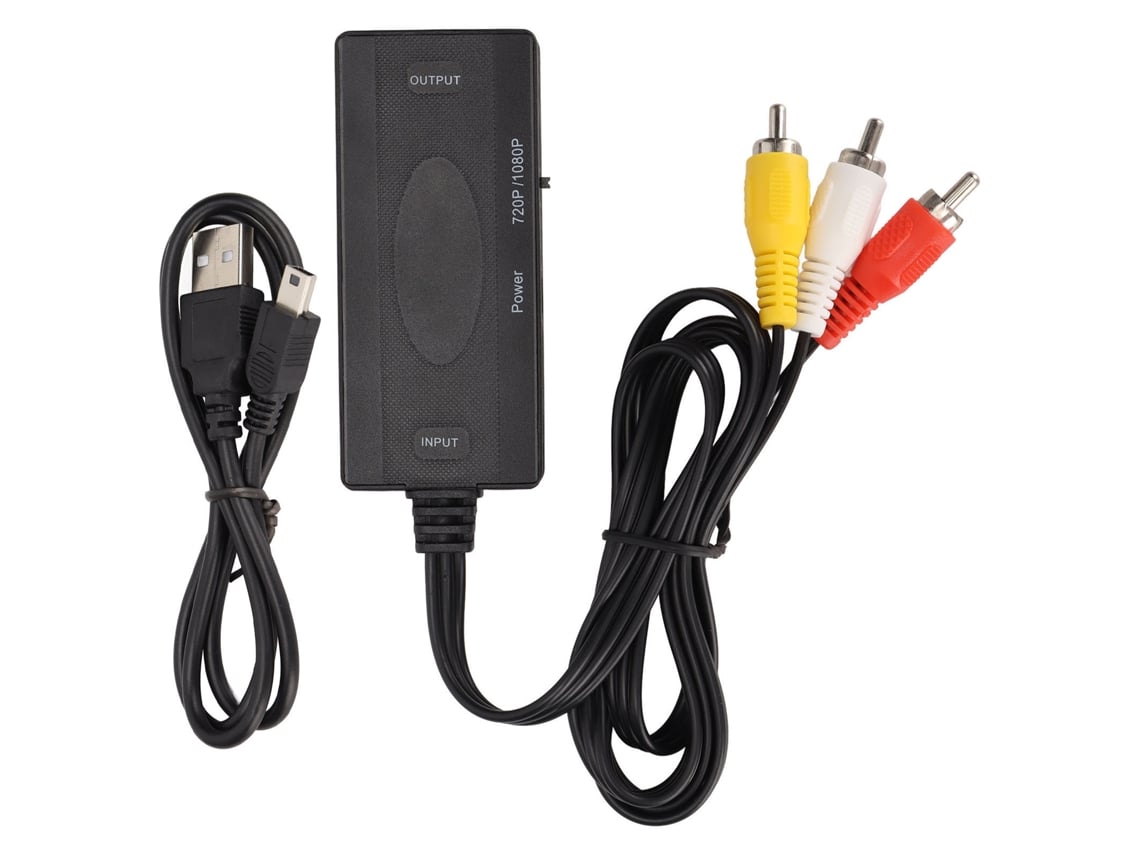 Convertidor De Interfaz Multimedia Hd A Rca. Convertidor De Interfaz Multimedia Hd A Vídeo Compuesto Av Para Tv Y Pc