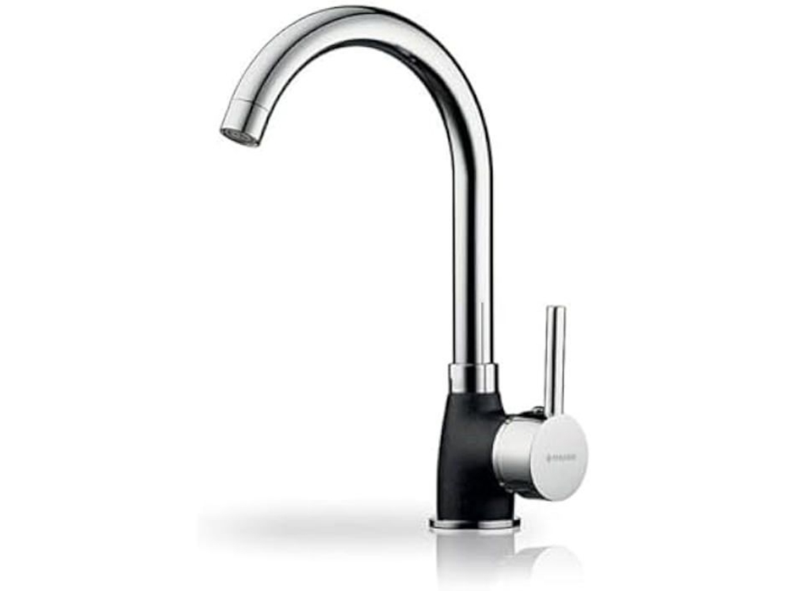 Grifo de cocina Pyramis Bello Duo 090927138, granito negro (negro aterciopelado, acero inoxidable)