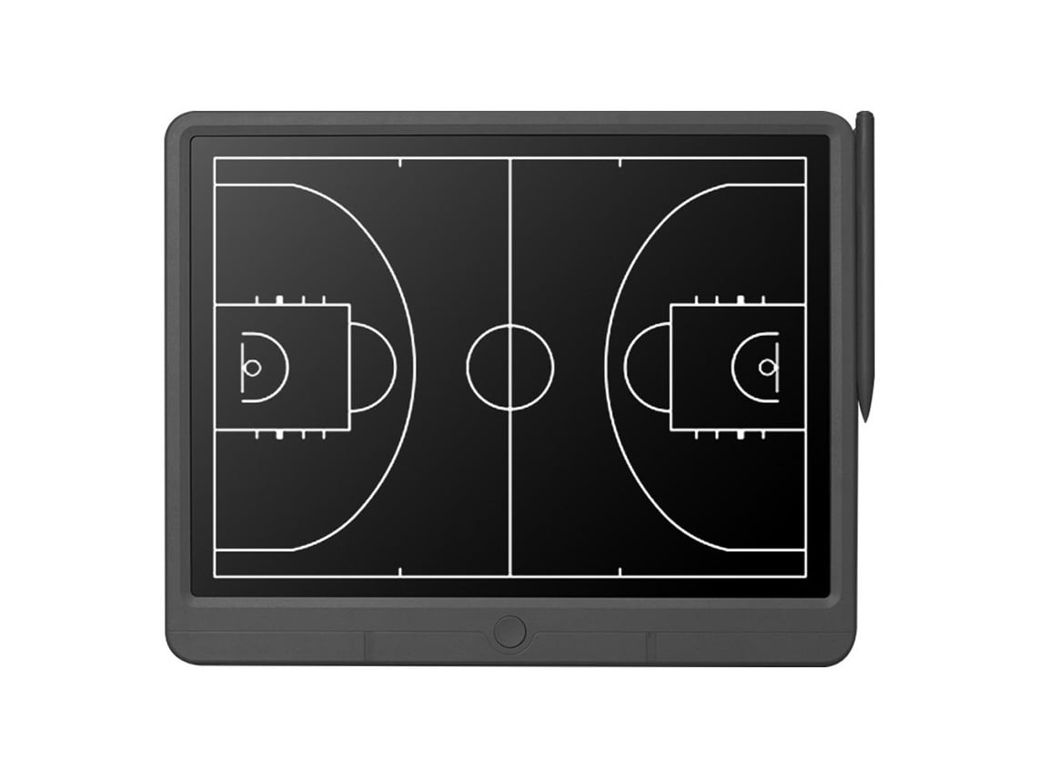 Quadro eletrônico de treinamento Jinwei para futebol e basquete, prancheta LCD sem papel, quadro negro de 15".