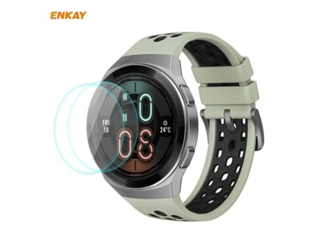 2 uds para Huawei Watch GT 2E 46mm edición dinámica Enkay Hat-Prince 0,2mm 9H 2.15D borde curvado Protector de pantalla de vidrio templado película...