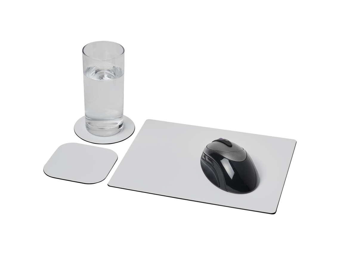 Combo 1 De Alfombrilla Para Ratón Y Juego De Posavasos "brite-mat®"