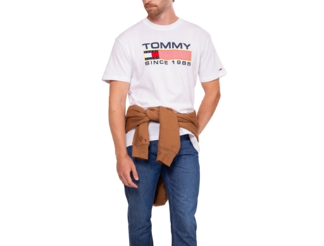 Camiseta de Hombre TOMMY JEANS Blanco (2XL)