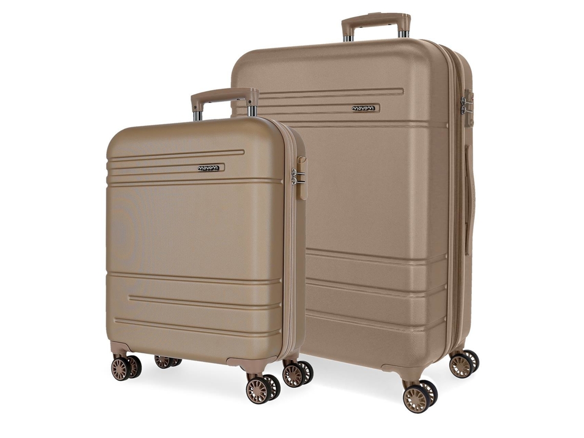 Conjunto de 2 Maletas de Viaje MOVOM Galaxy Champagne (40x55x20cm/48x68x27cm - 37L/72L)