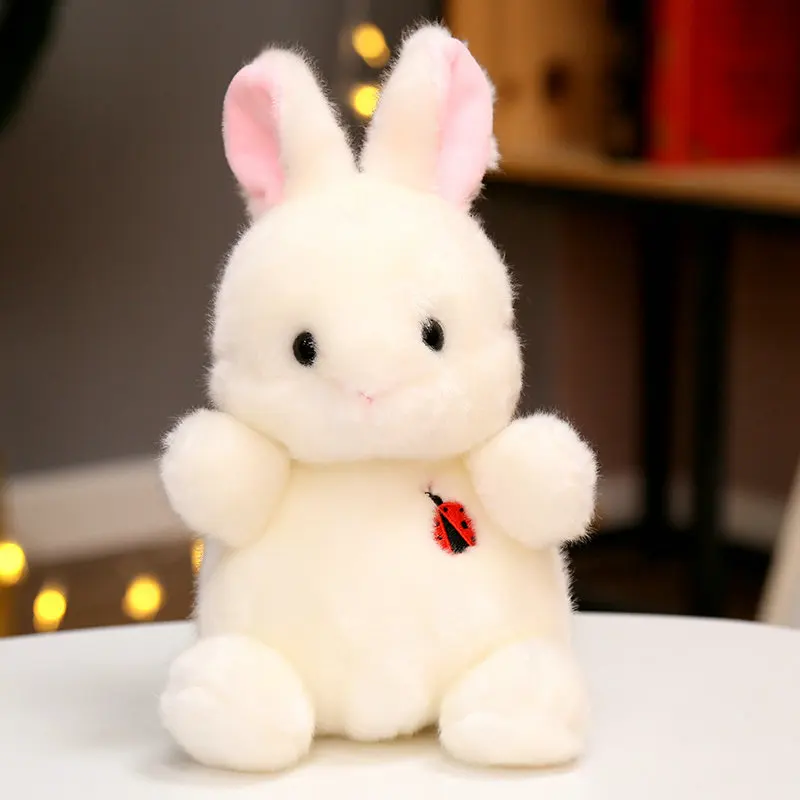 Almohada de peluche suave con forma de animal MDUG (conejo de 20 cm)