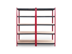 Pack 2 Estanterías Metálicas CATTER HOUSE Rack Cargo Advance 90 90X40X180 Cm de Acero Galvanizado Y Mdf Con Baldas Ajustables