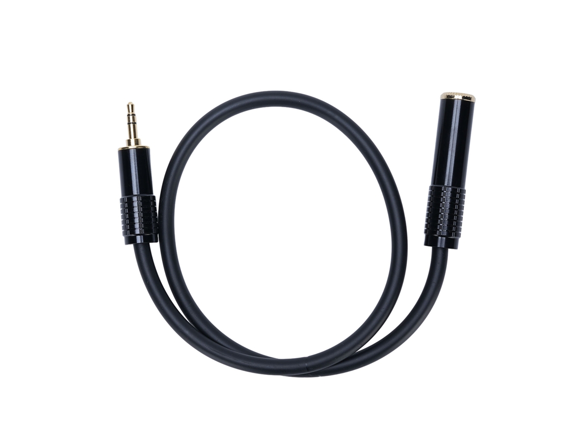Cable estéreo (convertidor de conector hembra de 6,35 mm a conector macho de 3,5 mm)