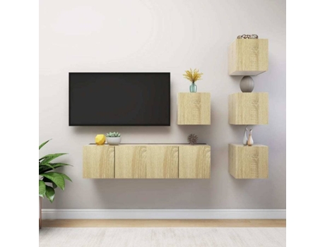 Conjunto 6 de muebles de salón VIDAXL roble Sonoma