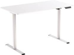 Escritorio Elevable MITSAI Denver con sistema de elevación automática y memoria integrada (120(L) x 60(P) x 73 a 118(A) cm - Blanco)