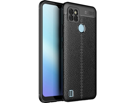 Funda Realme C21Y Rugged Leather (Negro)
