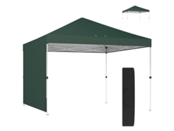 Tienda De Campaña Desplegable De 3x3 M Con Panel Lateral Upf50, Sistema Central De Pulsadores Y Bolsa Verde.