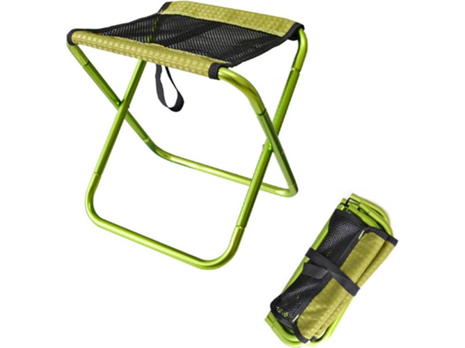 Silla de Camping WJS Desmontable Portátil (Verde)