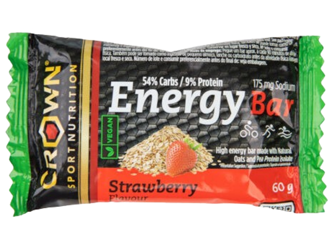 Crown Sport Nutrition Barrita Energética Vegana Fresa 60 Gr CROWN SPORT NUTRITION