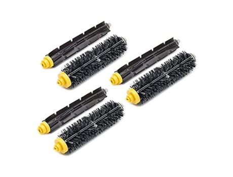 Conjunto de 3 conjuntos de escova de cerdas e batedor flexível para irobot roomba 600 700
