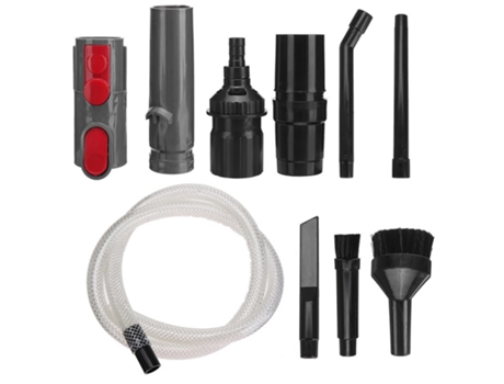 Para Dyson V7 V8 V10 V11 reemplazo de aspiradora tubo de succión plano adaptador cabeza herramienta para hendiduras Kit de limpieza de vehículos de...