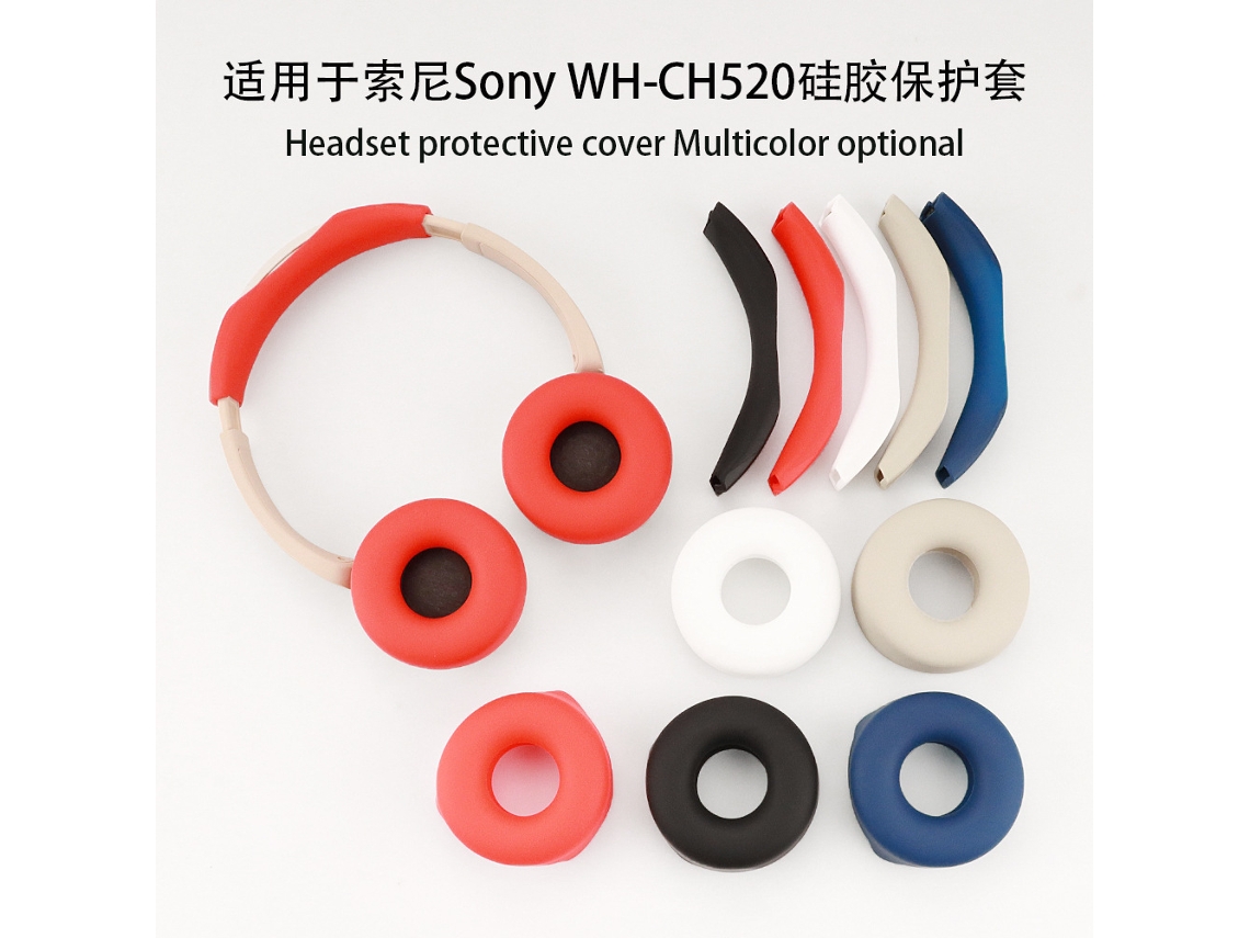Almohadillas negras para auriculares Sony WH CHN520 Yunzii