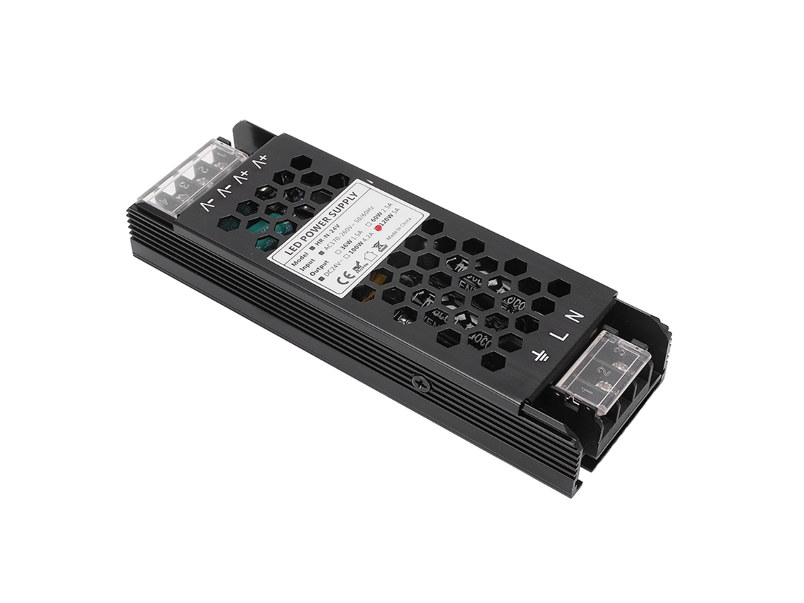 Transformador Controlador Led De 120 W, 24 V Cc, Alta Eficiencia, Protección Múltiple, Ca 170-260 V.