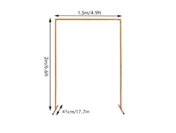 Soporte de fondo, altura ajustable, construcción de metal resistente, 2 x 1,5 m, XL OEM