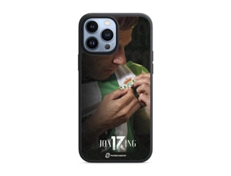 Funda PHONECASES3D iPhone 13 Pro Max - Oficial Real Betis Fc (Piel Sintética - Negro)