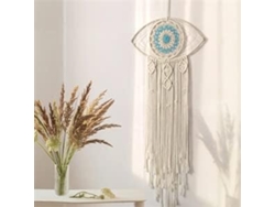 Atrapasueños bohemio, colgante de pared de macramé hecho a mano para decoración de interiores y exteriores, tejido meticulosamente a mano por artesanos cualificados.