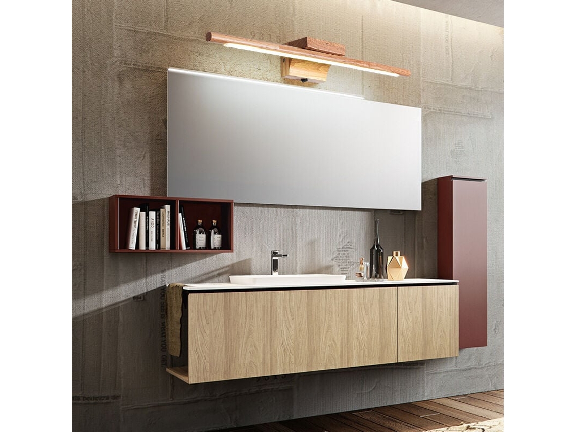 Lámpara de Espejo de Baño, LED, IP44, 60cm, 3000K, Impermeable, Moderna NEVEANCE
