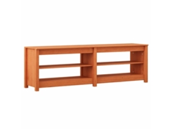 Maison Exclusive - Banco Para Zapatos Con Estante Marrón Cera 160 X 36,5 X 50 Cm