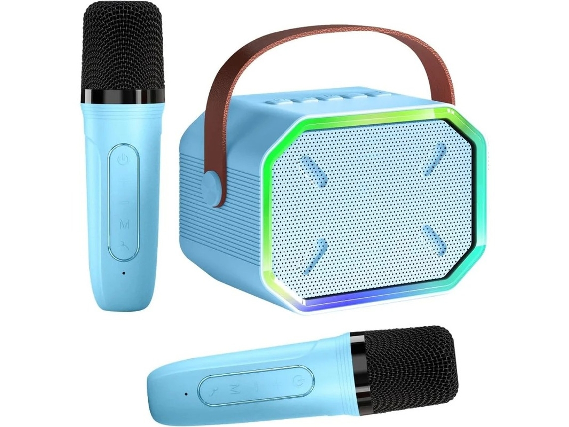 Mini máquina de karaoke con altavoz Bluetooth semi inalámbrico y micrófono, ideal para fiestas KTV en casa Yizhood